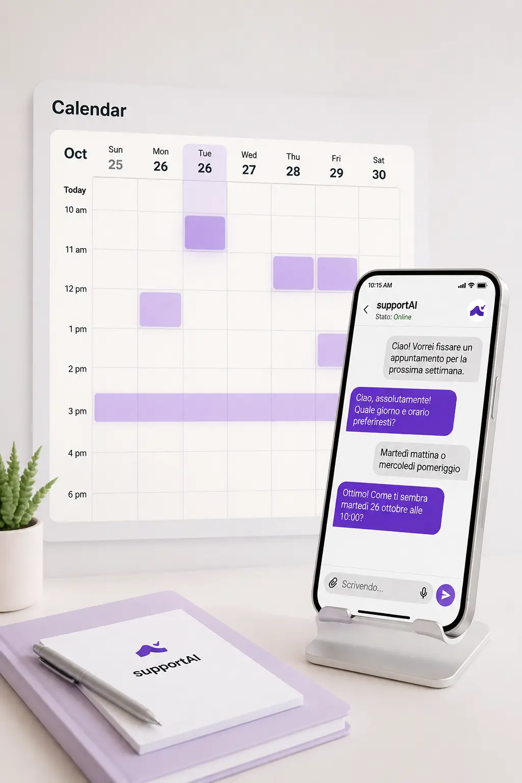 Segretaria virtuale per attività su appuntamento
